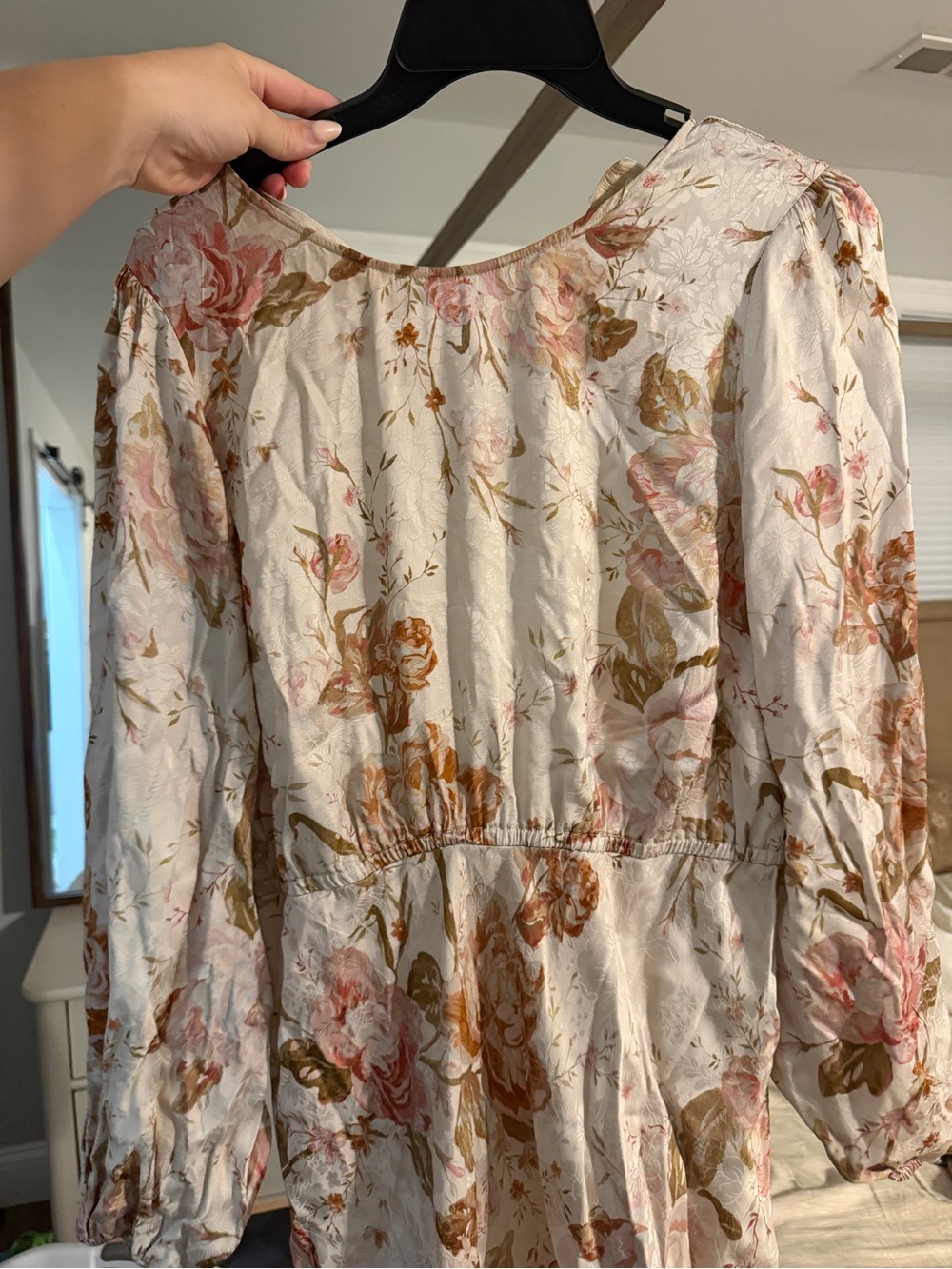Auguste The Label Cream Floral Midi Dress